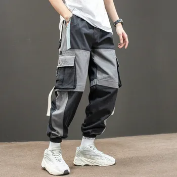 Noua Moda Pantaloni Barbati Casual Streetwear Harajuku Pantaloni Hip Hop Trendy Hip Hop mai Multe buzunare pentru Bărbați Pantaloni Jogger
