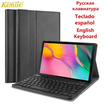 Caz pentru Samsung Galaxy Tab S6 Lite 10.4 SM-P610 SM-P615 Caz de Tastatură Acoperi rusă limba spaniolă limba engleză Tastatură Bluetooth Funda
