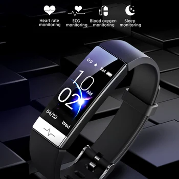 KARUNO Ceas Inteligent pentru Femei Barbati Tensiunii Arteriale Monitor de Ritm Cardiac Smartwatch pentru Android iOS IP68 rezistent la apa Tracker de Fitness