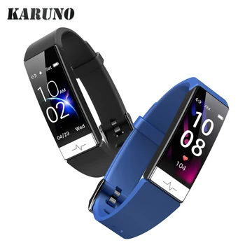 KARUNO Ceas Inteligent pentru Femei Barbati Tensiunii Arteriale Monitor de Ritm Cardiac Smartwatch pentru Android iOS IP68 rezistent la apa Tracker de Fitness