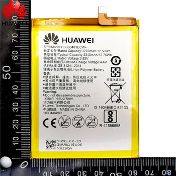 HuaWei Original, Baterie HB386483ECW Pentru Huawei Honor 6X G9 plus Maimang 5 3340mAh Telefon de Înlocuire Batteria Akku Navă Rapidă