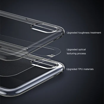 Baseus Ultra Subțire Caz Transparente Pentru iPhone 11 Pro Max Cazul de Lux Silicon Moale Capacul din Spate Pentru iPhone 11 Pro X Xs Max XR Caz