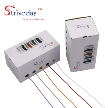 28AWG 100m Silicon Flexibil Cablu (caseta 1+caseta 2 toroane Kit) de Cupru Cositorit linie de cabluri Electrice de BRICOLAJ