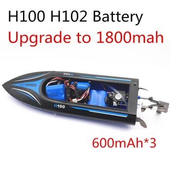 Upgrade la 1800mah Paralel 3pcs 7.4 v 600mAh 18350 Li-ion pentru H100 H102 de mare viteză barca RC baterie