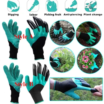 Grădinărit, Mănuși Cu Gheare Plastic ABS Mănuși de Grădină Ușor de Greblat Plantare Sape Mănuși de Îngrijire Gazon de Viață în aer liber Curte Cadouri D30