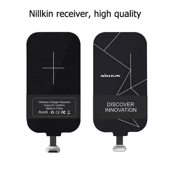 Încărcare Wireless Qi Dispozitiv pentru Oneplus 6 Încărcător Wireless și USB de Tip C, Adaptor de Încărcare Receptor Cadou Caz de Telefon 1+6