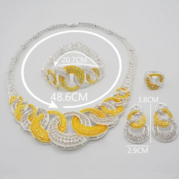 Africa de nunta de moda set de bijuterii aur seturi de bijuterii fine seturi de colier de femei bijuterii seturi de mireasa