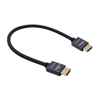 4k HDMI Cablu 1Ft 30cm de Mare viteza HDMI 2.0 4K 60Hz cablu cu panglica și coajă din Aliaj Compatibile UHD TV, Blu-ray, Xbox, PS4/3 PC