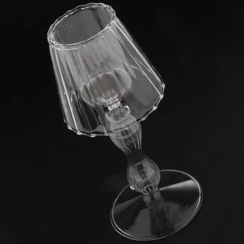 Sfesnic Vintage Lampă de Masă o Formă de Sticlă, Candelabre Suport de Lumină Ceai Clar Suport Lumanare pentru Home Decor tort de Nunta