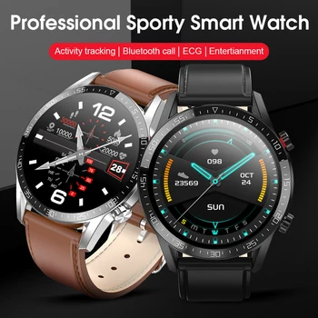 L13 Ceas Inteligent IP68 rezistent la apa ECG PPG Tensiunii Arteriale Rata de Inima Fitness Tracker Sport Smartwatch Pentru Bărbat Femeie