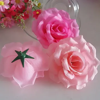 100BUC Flori Artificiale 10cm Silk Rose Capete pentru Nunta Acasă Decorare Petrecere de Crăciun, Flori False DIY Mireasa Cununa Garland