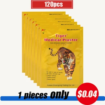 120pcs=15 saci de tigru unguent gât și dureri de umăr patch-uri pentru a calma medicale comune de artrita si dureri de picior patch