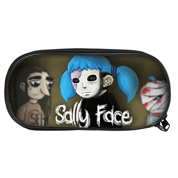 Sally fața Caz Creion de Mare Capacitate Creion Sac Băiat Fată de Desene animate Cutie Pentru Pixuri Fermoar Dublu pen saci de Papetărie Produsului