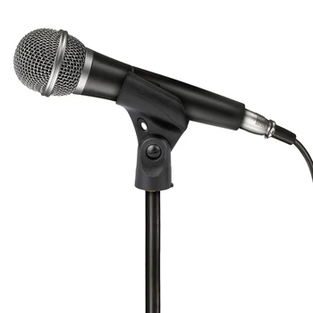 FX-Universal Microfon Clip Titular cu 5/8 Inch Masculin la 3/8 Inch de sex Feminin Piuliță Adaptoare Negru