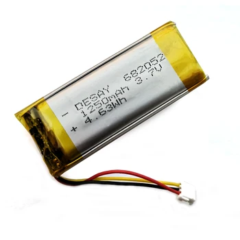 682052 3.7 V, 1250 mAh Litiu-polimer Baterie Cu plug Pentru animale de Companie GPS câine de Vânătoare GPS DVR MP3 MP4 682052-1S2P