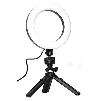 Moda Profesionist Multifuncțională Mini Trepied Suport K315 6 Inch Inel Umple De Lumină Estompat Telefon Mobil Selfie Fotografice Lumina