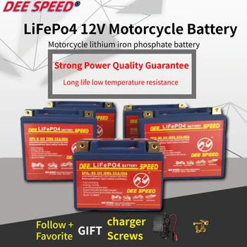 LiFePo4 motocicleta baterie 12V 7Ah 9 10Ah 12Ah 14Ah 20Ah cu BMS litiu fier de start up-uri bateria pentru 125 Motocicleta baterie de 12v