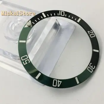 38mm negru/verde nou ceramică ceas ramele se potrivesc automat mechanical ceas 40mm oameni uita-te la ramele