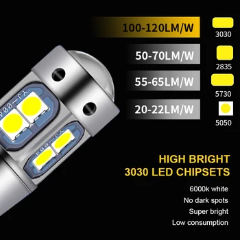T10 3030smd LED-ul creatininei Lumina Erori Spranceana Pleoapa Bec Pentru Chevrolet Cruze Aveo Captiva Lacetti Naviga Sonic Camaro