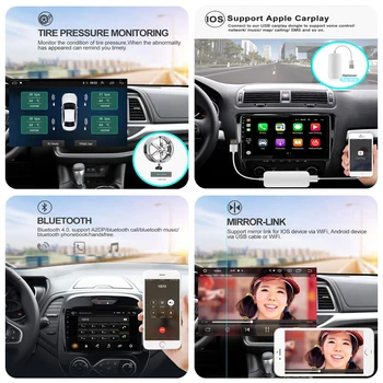 EKIY IPS Android 9.0 NR. 2 DIN 1+16G Radio Auto Stereo Multimedia DVD Pentru Ford Fiesta 2009-2017 WIFI GPS de Navigare Video Player