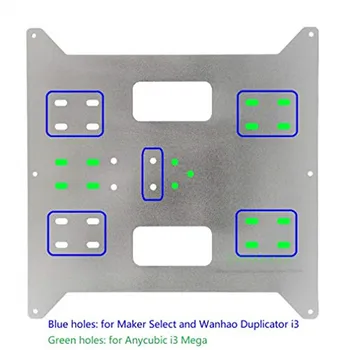 Y Transportul Upgrade de Înlocuire Placă de Aluminiu pentru Filtru Selectați, Wanhao Duplicatior i3 și Anycubic i3 Mega Imprimante 3D