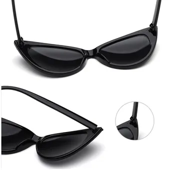 YOOSKE Ochi de Pisica ochelari de Soare Femei Retro Dimensiuni Mici Cateye ochelari de Soare Lentile Transparente de sex Feminin de Ochelari de Epocă Cadru