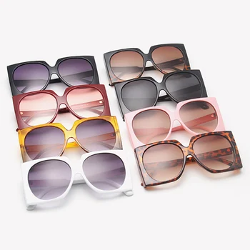 DECI&EI de Moda ochelari de Soare Patrati Femei Vintage Gri Ceai Gradient Lens Eyewear Nuante UV400 Bărbați Ochelari de Soare Retro Ochelari de soare