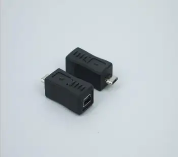 100buc/lot Mini USB 5pin 5p Feminin mufa Micro USB de sex Masculin Adaptor Conector pentru Tablet PC