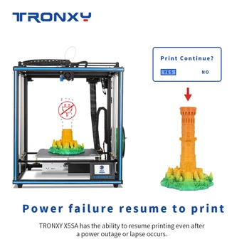 2020 Tronxy X5SA 3D Printer de Mari Dimensiuni de Imprimare FDM Imprimantă 3D CoreXY DIY Kituri de 24V Căldură tabelul 330*330 mm Auto nivel de imprimare 3d