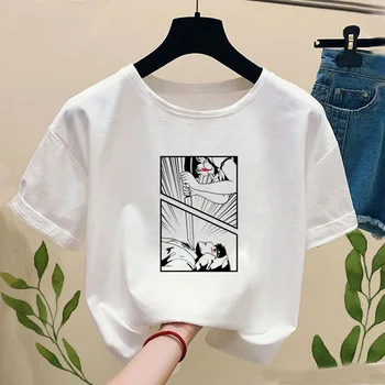 2020 Fashion Princess Mononoke T-shirt de Imprimare Ghibli Anime Japonez T-shirt cu maneci Scurte T-shirt de Moda Harajuku camasi femei