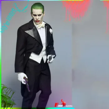 1/6 Scară de INCENDIU A005 Joker-ul lui Jared Leto Smoching Haine cu Cap Sculptat Model F 12