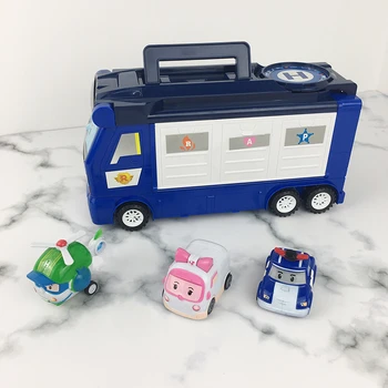 6Pcs/lot coreean Copil Jucării Robocar Poli Transformare Poli Amber Roy Masina Jucării de Acțiune Figura Jucarii Pentru Copii Cu Cutie de Cadouri