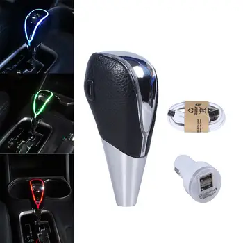 POSSBAY Touch Mișcare Activat LED-uri Auto Gear Shift Knob Universal Manual MT LED-uri Buton de Viteze pentru BMW E36 Peugeot, Opel, Golf, Ford