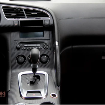 Auto-Styling Masina Noua Interior Consola Centrala Culoare Schimbare Fibra De Carbon Laminat Decalcomanii Autocolant Pentru Peugeot 3008
