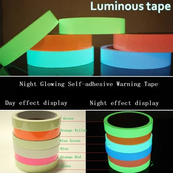3cm*5M Siguranță Acasă Decor Benzi de Stocare Lumina Luminescente Film Stralucitoare În Întuneric Avertizare Etapă Luminos Banda Auto-adeziva