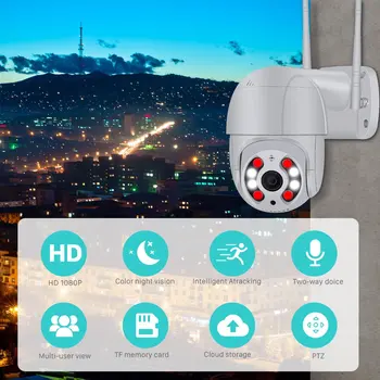 1080P FHD camera ip wifi webcam mini securitate kamera în aer liber cctv Impermeabil cu Două sensuri Audio IR Noapte Viziune camara de seguridad
