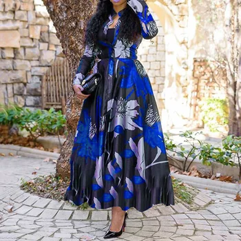 Elegant De Imprimare Abaya Sundress Rochie Tunica Vestios Africane Dashiki Hijab Musulman Kimono Haine Lungi Eid Ramadan Islamic Boho Sexy