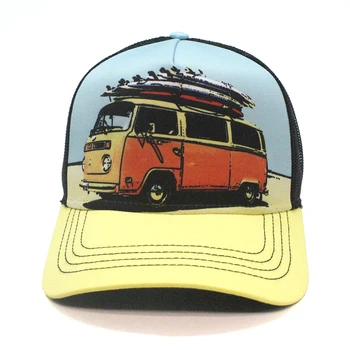 Capac de SURF VAN pălării de top galben/negru capac, capace pentru barbati, de vara, pălărie, găleată, hip-hop, trucker, snapback pălării, șepci pentru femei
