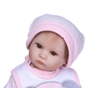 NPK Renăscut Baby Doll Realist din silicon Moale Renăscut Copii Fata 40cm Adorabil Bebe Copii Brinquedos boneca Jucării pentru Fete