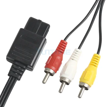 1,8 M 6FT AV TV RCA Video cablu Cablu pentru Joc Cub/pentru SNES GameCube/pentru N64 64 De Joc prin Cablu 95pcs/lot