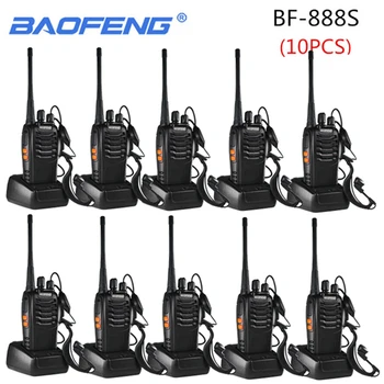10BUC Baofeng BF-888S Walkie Talkie 888s 5W 16 Canale 400-470MHz UHF FM Transceiver Două Fel de Radio Comunicador în aer liber Curse