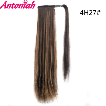 Antoniah 24 inch Matasoasa Direct Sintetic Clip în Înfășurați în Jurul Hairpies Coada de cal pentru Femei Extensie de Păr de Înaltă Temperatură de Fibre