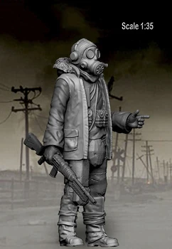 Adunarea Nevopsite Scara 1/35 Post Apocaliptic - Guard (figura 1) (1) soldat Istorice jucărie Rășină Model in Miniatura Kit