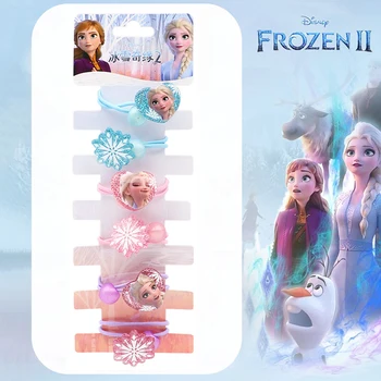 6PCS/Set desen Animat Disney Frozen 2 Elsa Fete Drăguț Agrafe de păr Pentru Copii Frizură Partea de Plastic Clip Moda Accesorii de Par
