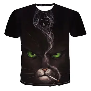 2020 Barbati Nou streetwear Tricou Animal Print T-Shirt 3D harajuku Bărbați T-Shirt Noutate Animal Topuri Tricou Barbati Maneca Scurta