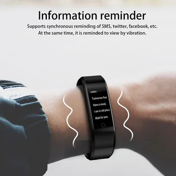 Bluetooth Inteligent Brățară Sport Bluetooth Bratara Heart Rate Monitor Watch ID115 PLUS de Fitness Tracker Inteligentă Band