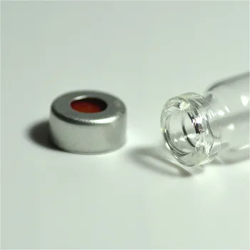 Hdspc Al crmp capac PTFE/Si sep 11 mm Capace din Aluminiu, Cu Septuri 1 mm Grosime De 1,5 ml Maxilarului Cromatografie Flacon 100/pk