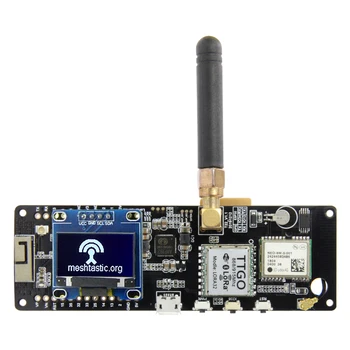 Oficial TTGO Meshtastic T-Beam V1.1 ESP32 433/868/915/923Mhz WiFi Bluetooth ESP32 GPS NEO-6M SMA Titular 18650 Baterie Cu OLED