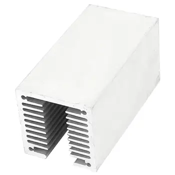 Fierbinte-1 x argintiu-aluminiu radiator U 80 * 40 * 40mm