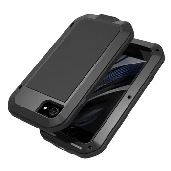 Pentru iPhone SE 2020 Caz Original Lovemei Aluminiu Metal + Gorilla Glass Picătură de Șoc rezistent la apa caz pentru iPhone 7 8